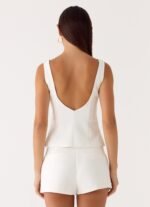 Lulita Belted Shorts - White - Image 5