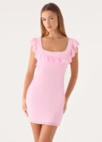 Malina Mini Dress - Pink - Image 5