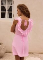 Malina Mini Dress - Pink - Image 4
