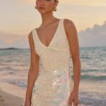 Maral Sequin Mini Dress - Yellow