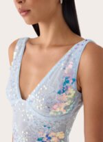 Maral Sequin Mini Dress - Blue - Image 5