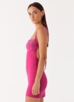 Marias Mini Dress - Fuchsia - Image 3