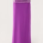 Marista Sequin Maxi Skirt - Purple