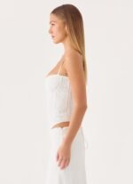 Moments Lace Corset Top - White - Image 7