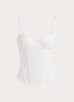 Moments Lace Corset Top - White - Image 13