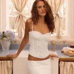 Moments Lace Corset Top - White