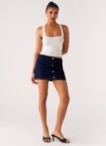 Morrison Denim Mini Skirt - Indigo - Image 6