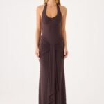 Myrhee Maxi Dress - Chocolate