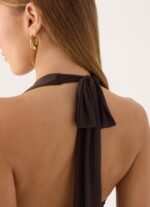 Myrhee Mini Dress - Chocolate - Image 7