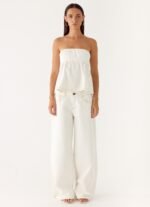 Nathan Denim Top - White - Image 5