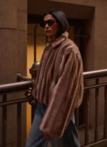 Naylor Faux Fur Jacket - Brown - Image 3