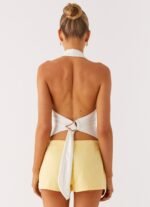 New Yorker Denim Mini Shorts - Yellow - Image 4