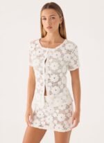 Nyxie Crochet Top - White - Image 5