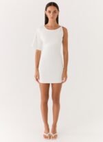 Omari Mini Dress - White - Image 7