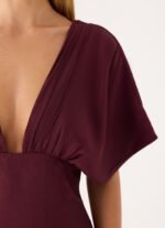 Only For You Mini Dress - Burgundy - Image 6