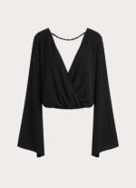 Orelia Long Sleeve Top - Black - Image 8