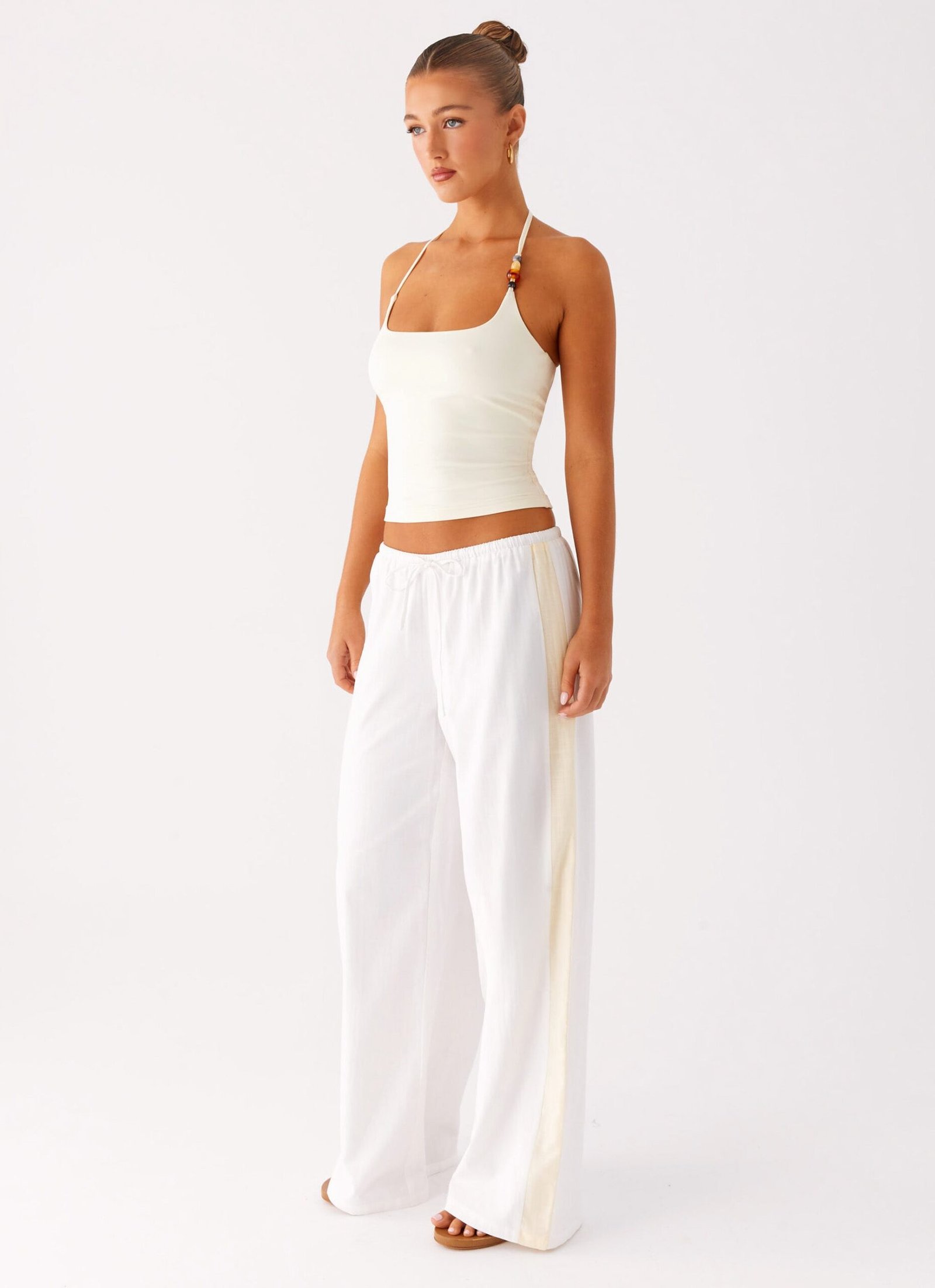 OskaDrawstringPantsWhite6_3f778254-3c0f-4c14-8077-9d7b261b9d9e.jpg Oska Drawstring Pants - White - Image 1