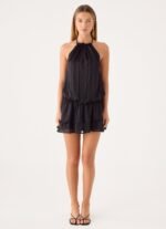Parade Halter Mini Dress - Black - Image 6