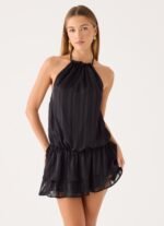 Parade Halter Mini Dress - Black