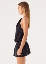Parade Halter Mini Dress - Black - Image 4