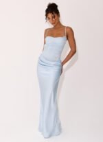 Peasella Maxi Dress - Blue - Image 10