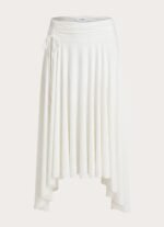 Perrie Asymmetrical Midi Skirt - Cloud Dancer - Image 11