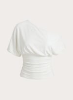 Perrie Asymmetrical Top - Cloud Dancer - Image 10
