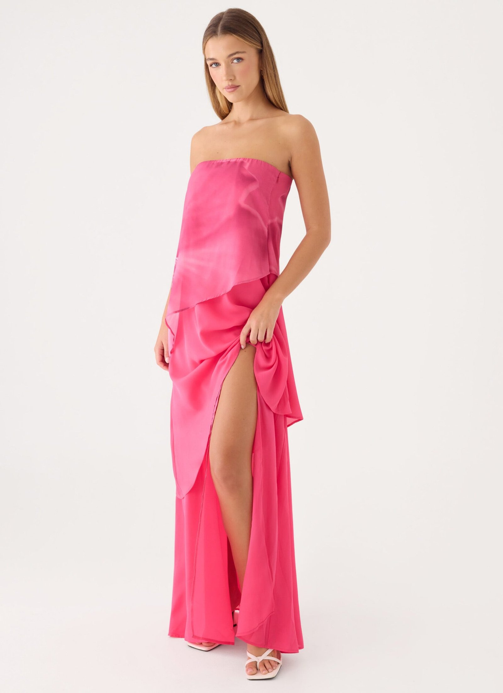 PersuasiveMaxiDressCoral4.jpg Persuasive Maxi Dress - Coral - Image 1