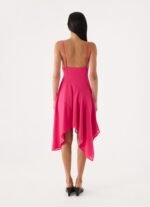Pirama Beaded Midi Dress - Fuchsia - Image 4