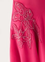 Pirama Beaded Midi Dress - Fuchsia - Image 6