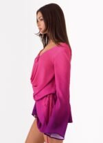 Rafaella Mini Dress - Fuchsia Violet Ombre - Image 3