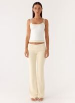 Renae Low Rise Pants - Baby Yellow - Image 3