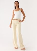 Renae Low Rise Pants - Baby Yellow - Image 6