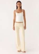 Renae Low Rise Pants - Baby Yellow - Image 7