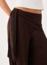 Riyan Waist Scarf Pant - Chocolate - Image 6