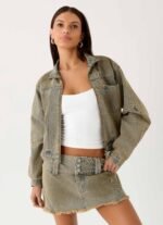 Roman Darts Jean Jacket - Vintage Tan Wash - Image 8