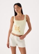 Rosamel Beaded Tank Top - Yellow - Image 7