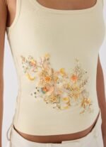 Rosamel Beaded Tank Top - Yellow - Image 5
