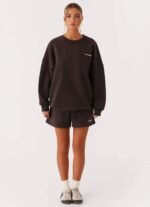Signature Oversized Sweatshirt - Charcoal - Image 4