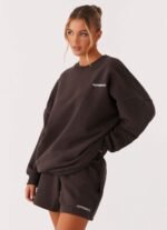 Signature Oversized Sweatshirt - Charcoal - Image 5