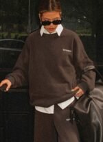 Signature Oversized Sweatshirt - Charcoal - Image 8