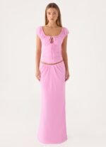Small Moments Cap Sleeve Top - Pink - Image 6