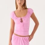 Small Moments Cap Sleeve Top - Pink