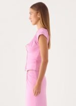 Small Moments Cap Sleeve Top - Pink - Image 3