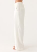 Sora Low Rise Pant - White - Image 4