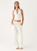 Sora Low Rise Pant - White - Image 5