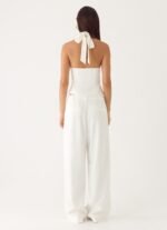 Sora Low Rise Pant - White - Image 3