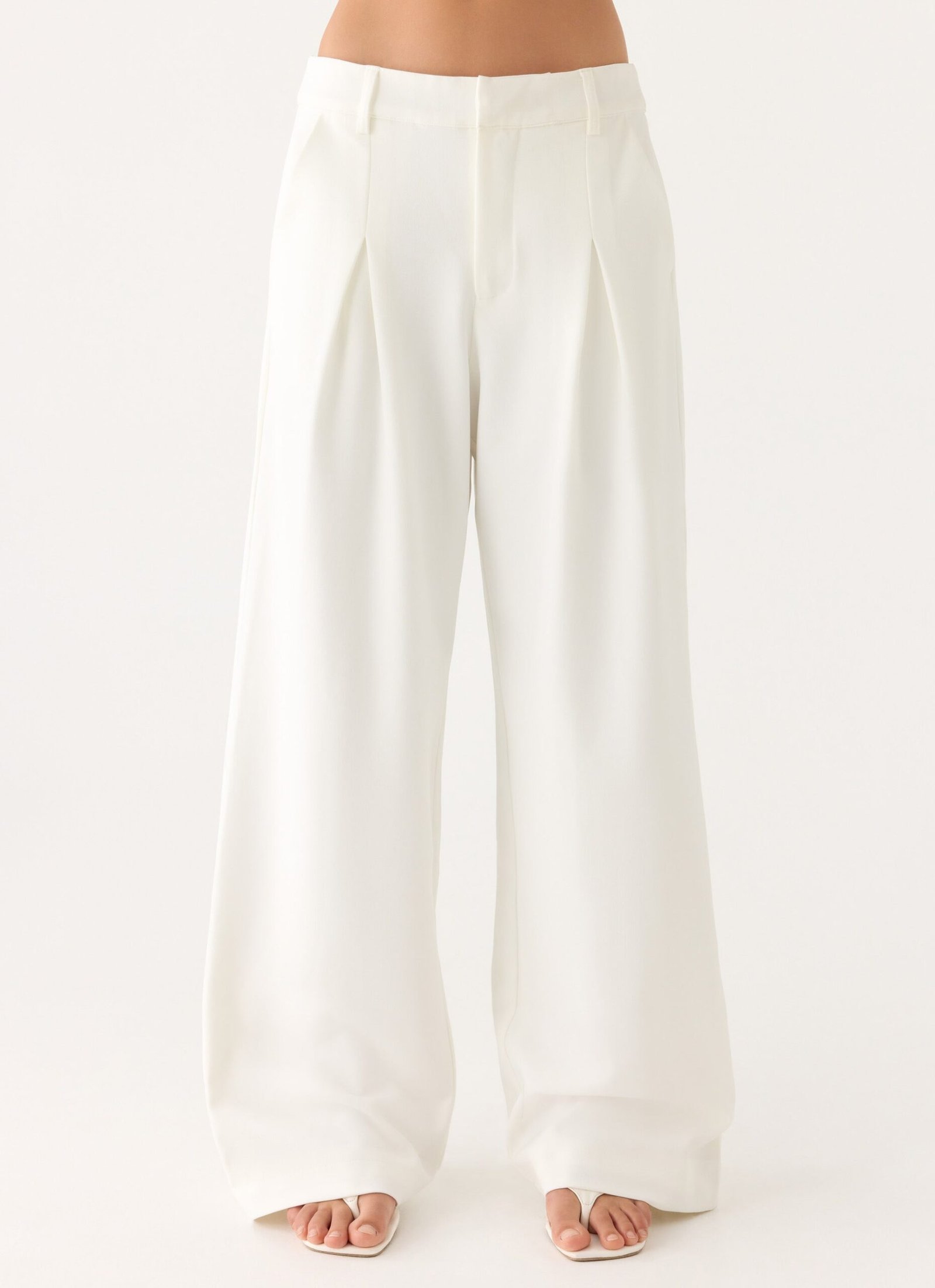 SoraLowRisePantsWhite6.jpg Sora Low Rise Pant - White - Image 1