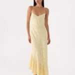 Take A Photo Midi Dress - Yellow