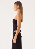 Tillie Corset Top - Black - Image 4